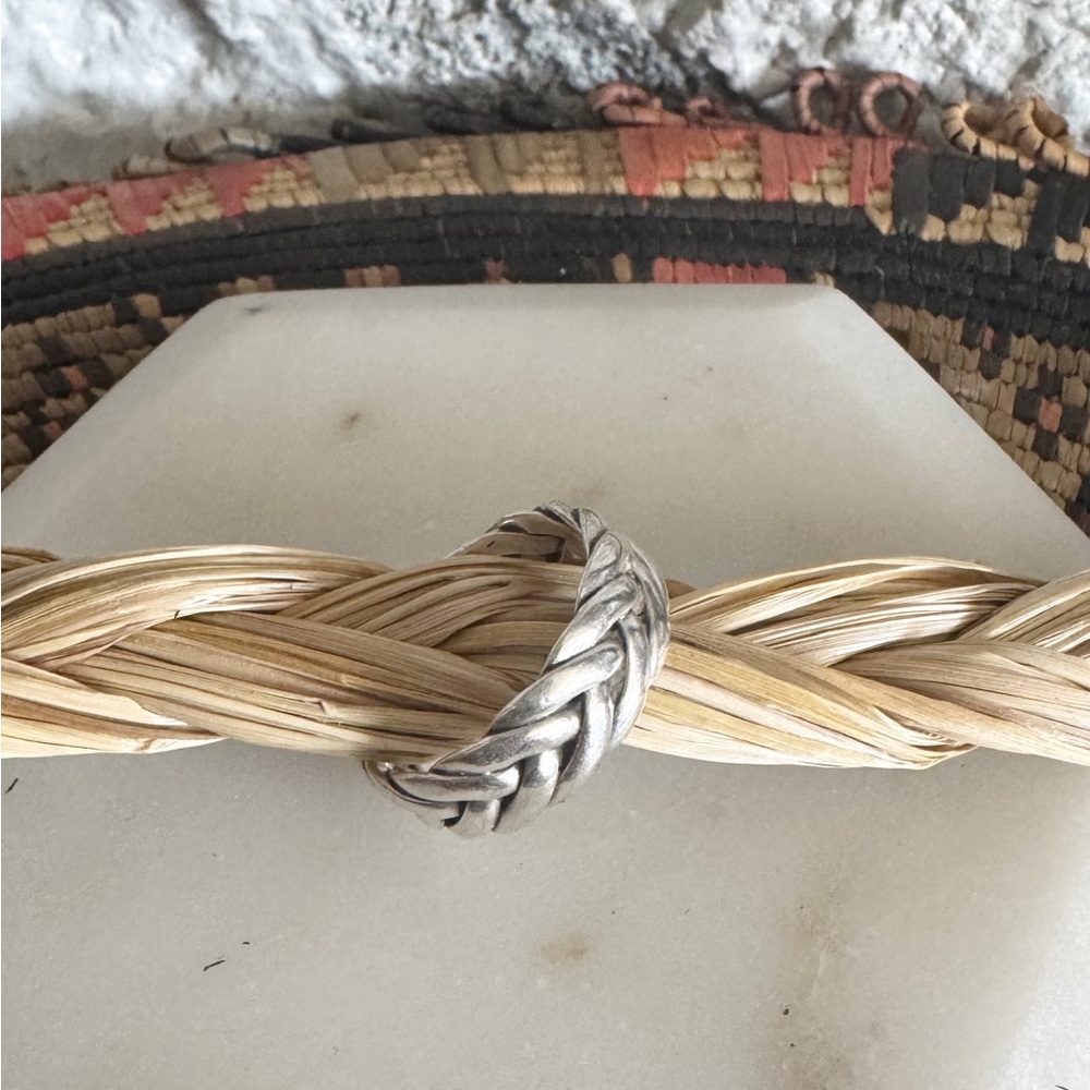 Silver Braided Ring